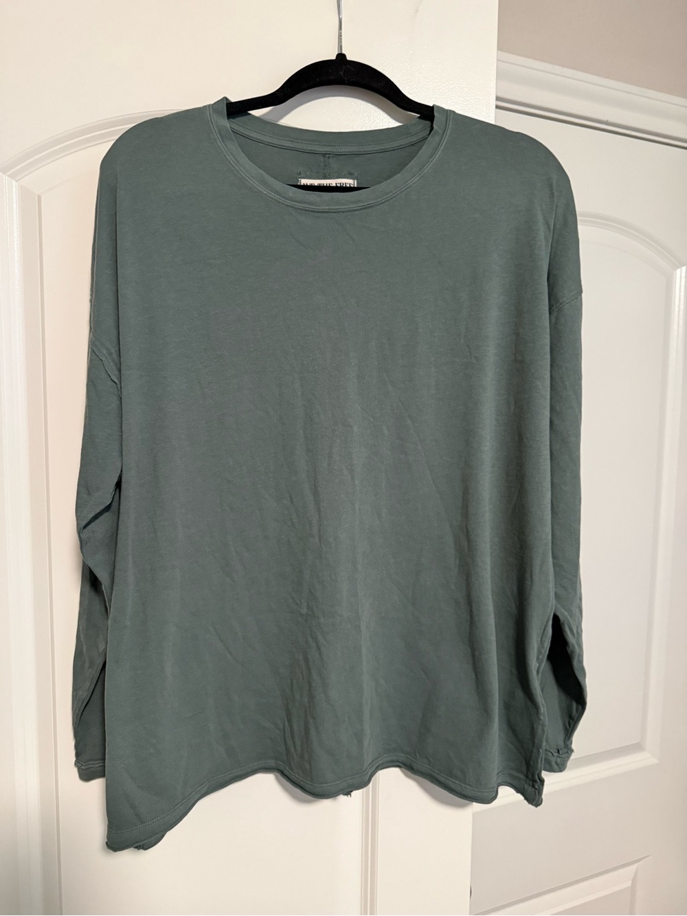 We The Free Women's Long Sleeve Crewneck Tee in Dusty Green